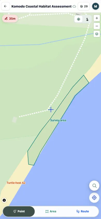 Capture on the map